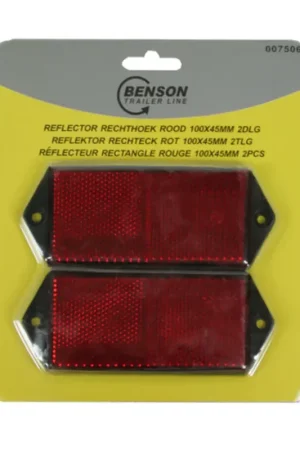 Koopje Reflector Rechthoek Rood